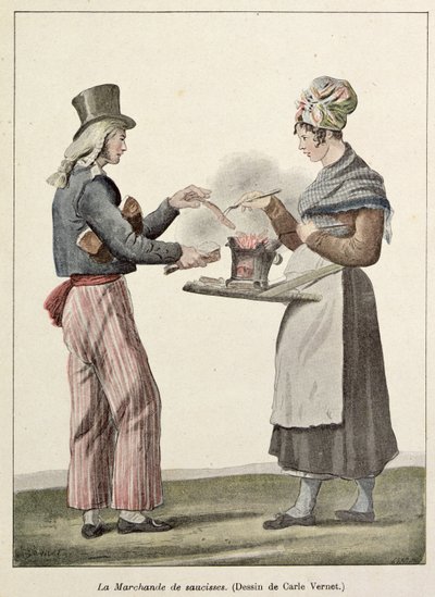 Der Wurstverkäufer von Antoine Charles Horace Vernet