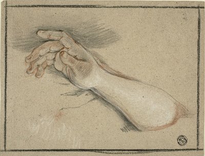 Hand und Unterarm von Antoine Coypel