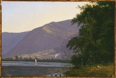 Blick auf den See Nemi von Antoine Fèlix Boisselier