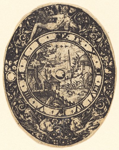 Landschaft mit einem Obelisken von Antoine Jacquard