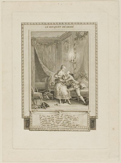 Der zerrissene Blumenstrauß von Antoine Jean Duclos