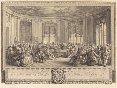 Das Konzert von Antoine Jean Duclos after Augustin de Saint Aubin