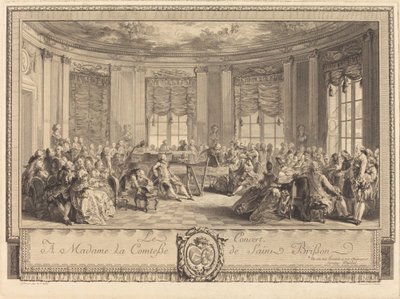 Das Konzert von Antoine Jean Duclos after Augustin de Saint Aubin