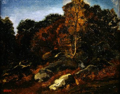Herbst in Fontainebleau von Antoine Louis Barye