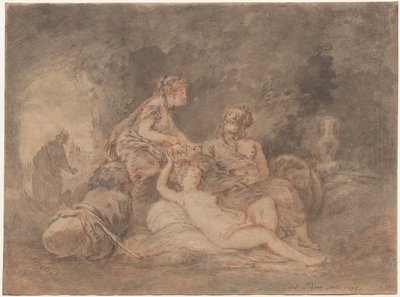 Lot und seine Töchter von Antoine Pesne