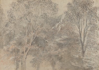 Baumkronen (Rückseite) von Antoine Watteau