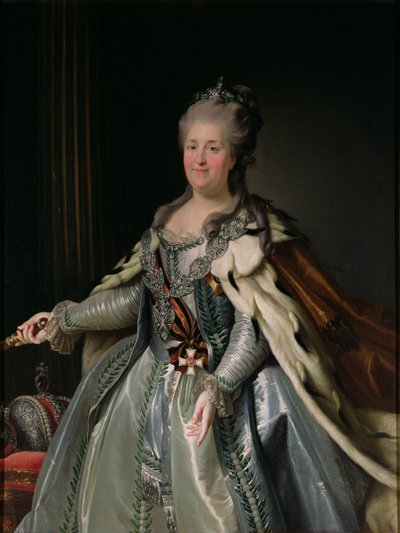 Porträt von Katharina II (1729-96) von Anton Albertrandi