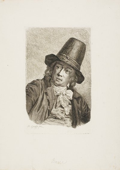 Porträt von Abraham Bosse von Anton Graff