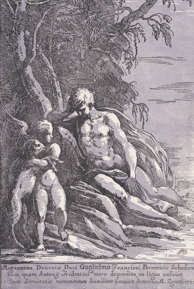Der heilige Johannes in der Wüste von Anton Maria Zanetti