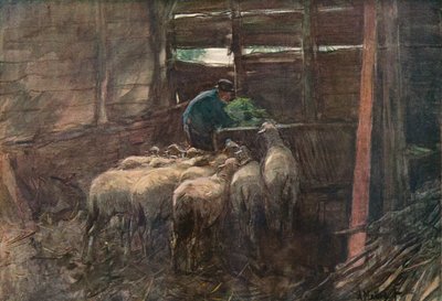 Innenraum einer Scheune, 19. Jahrhundert von Anton Mauve
