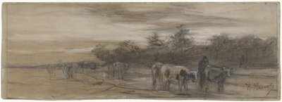 Kühe am Abend von Anton Mauve
