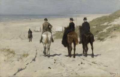 Morgenspaziergang am Strand von Anton Mauve