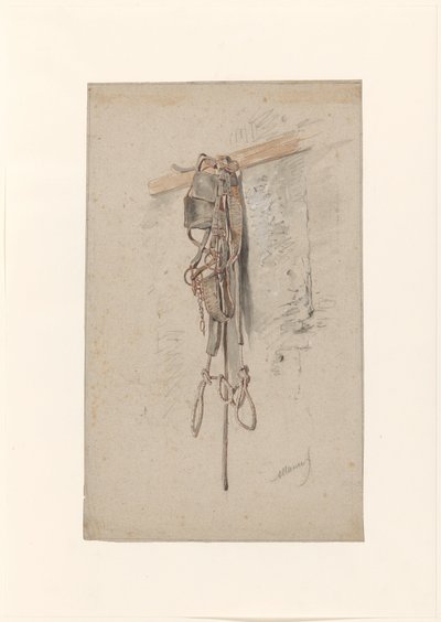 Pferdegeschirr von Anton Mauve