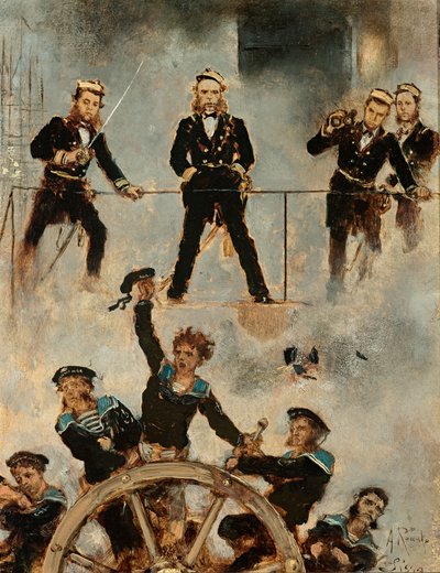 Tegetthoff in der Seeschlacht bei Lissa II von Anton Romako