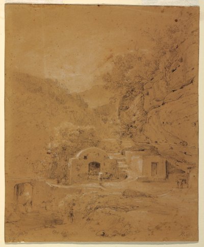 Landschaftsansicht zwischen Neapel und Salerno von Anton Sminck Pitloo