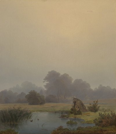Herbstmorgen von Anton Zwengauer
