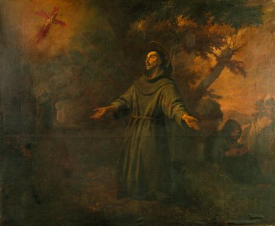 Der heilige Franziskus empfängt die Stigmata von Antoni Viladomat Y Manalt