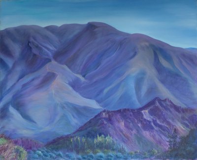 Blauer Berg, Andalusien, 2001 von Antonia Myatt