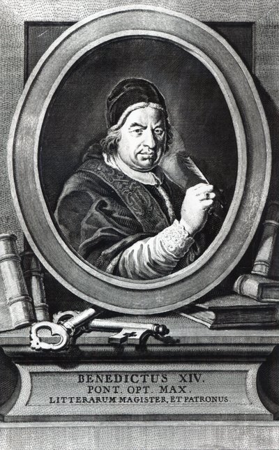 Papst Benedikt XIV. von Antonio Baratti