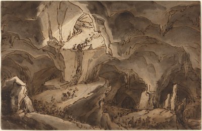 Eingang zu den Eingeweiden der Erde von Antonio Basoli