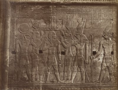 Basreliefs aus den Tempeln von Komombo von Antonio Beato