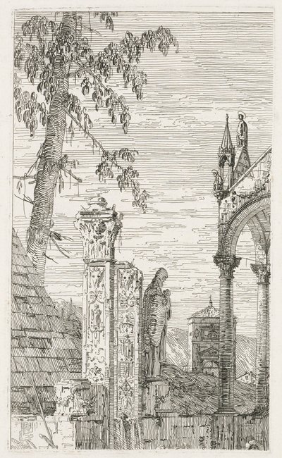 Ansichten: Fragmente von Skulpturen, 1735-1746 von Giovanni Antonio Canal
