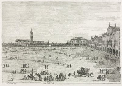 Ansichten: Prà della Valle, Padua von Giovanni Antonio Canal