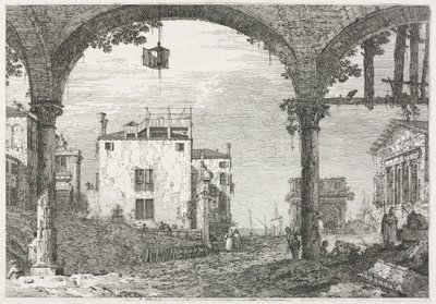 Ansichten: Das Portikus mit der Laterne von Antonio Canaletto