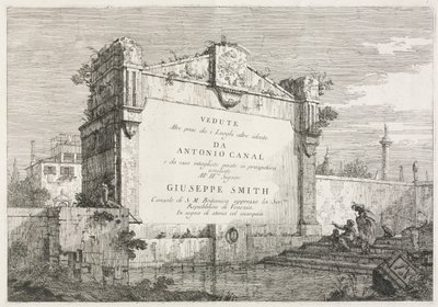Ansichten: Titelseite, 1735-1746 von Giovanni Antonio Canal