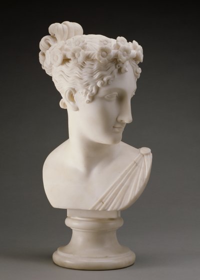 Kopf einer Tänzerin, 1820 (Marmor) von Antonio Canova