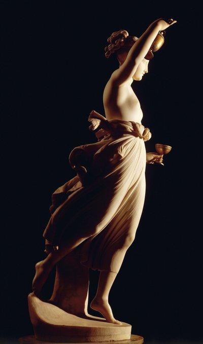 Hebe von Antonio Canova (1757-1822), Marmorstatue von Antonio Canova