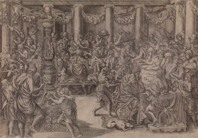 Das Bankett des Scipio, 1543 von Antonio Fantuzzi
