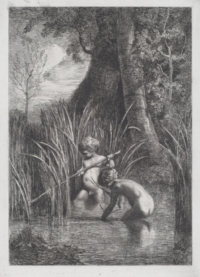 Fischen von Antonio Fontanesi