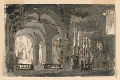 Alte Kathedrale in Brescia von Antonio Giuseppe Basoli