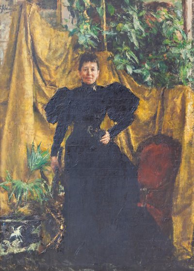 Porträt von Signora Pantaleoni von Antonio Mancini