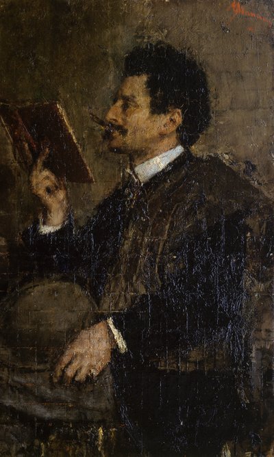 Porträt des Kritikers Saverio Kambo von Antonio Mancini