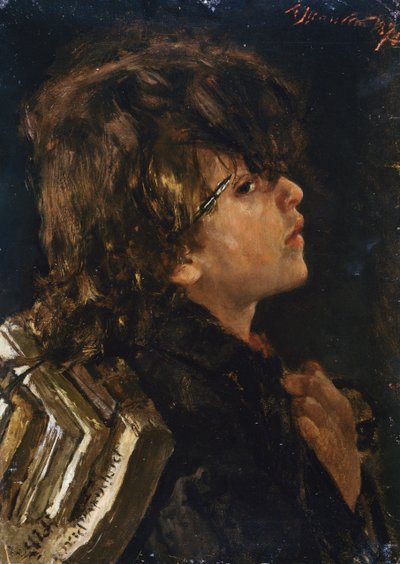 Schuljunge von Antonio Mancini