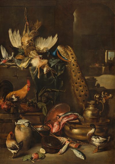 Die Speisekammer, wahrscheinlich ca. 1650-1660 von Antonio Maria Vassallo