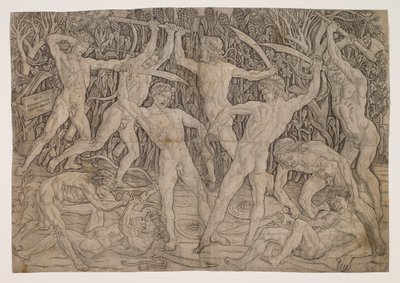 Schlacht der Nackten von Antonio Pollaiuolo