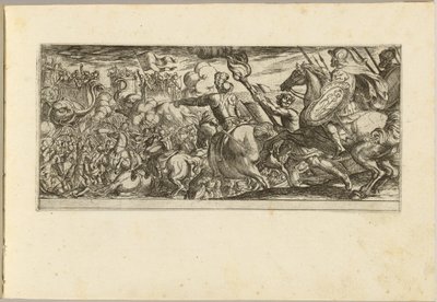 Kavallerieangriff auf eine ummauerte Festung von Antonio Tempesta