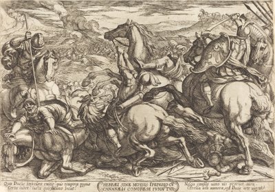 Die Hebräer besiegen die Kanaaniter von Antonio Tempesta