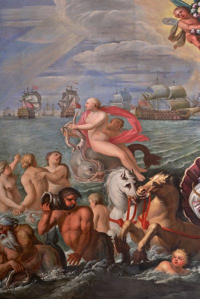 Detail aus dem Zeichensaal der Königin von Antonio Verrio