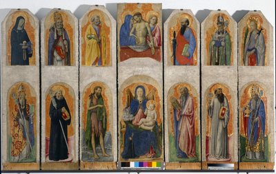 Polyptychon von Praglia, ca. 1448 von Antonio Vivarini