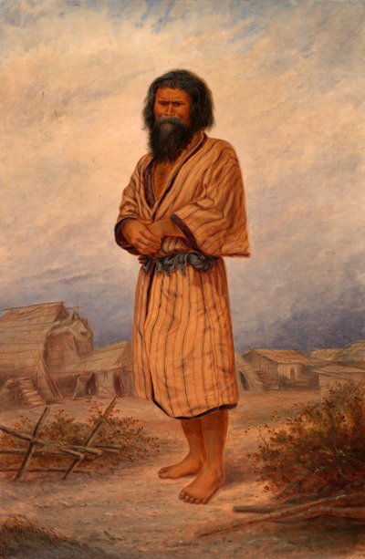 Aino-Mann, ca. 1893 von Antonio Zeno Shindler