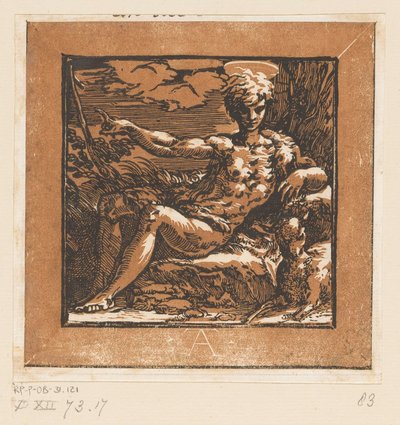 Johannes der Täufer in der Wildnis von Antonio da Trento
