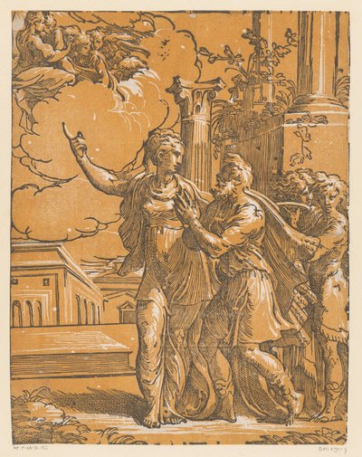 Kaiser Augustus und die Tiburtinische Sibylle von Antonio da Trento