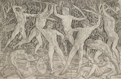 Schlacht der Nackten von Antonio del Pollaiolo