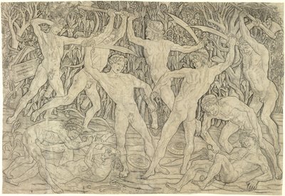 Schlacht der Nackten von Antonio del Pollaiolo