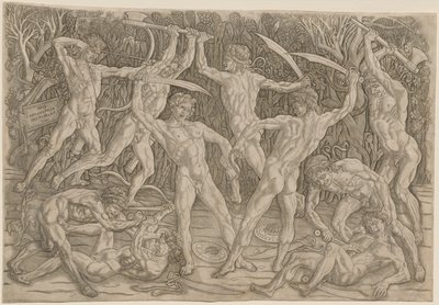 Schlacht der Nackten von Antonio Pollaiuolo