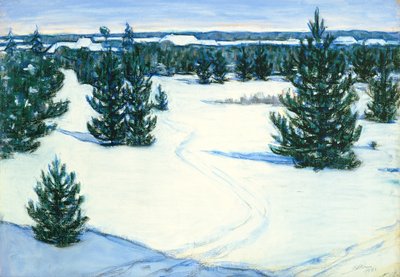 Winterlandschaft, 1938 von Ants Laikmaa